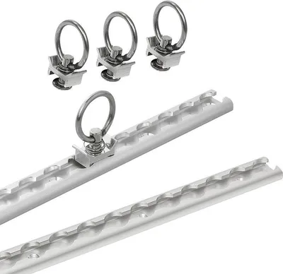 Produktbild von Lastenschienen-Set Aluminium 2x60cm 6-teilig