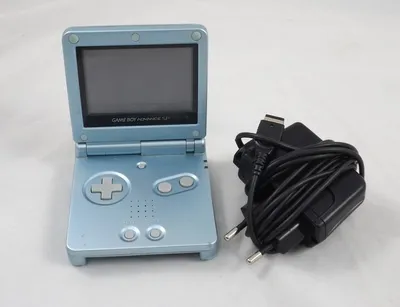 Produktbild von Nintendo Game Boy Advance SP Handheld GBA SP - Zustand: Akzeptabel Arktisch Blau