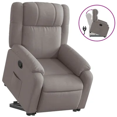 Produktbild von vidaXL Relaxsessel mit Aufstehhilfe Taupe Stoff