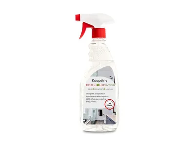Obrázok produktu pre Ecoliquid ECOLIQUIDÁTOR do kúpeľne, čistiaci a dezinfekčný prostriedok, bez vône, sprej 500 ml
