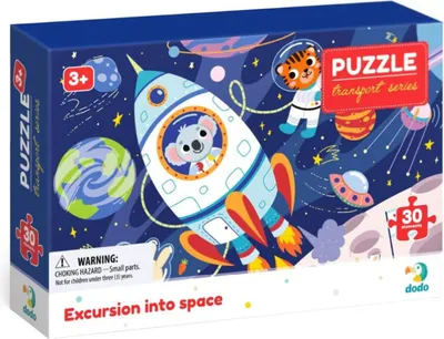Produktbild von DODO Puzzle Transport: Reise ins All 30 Teile