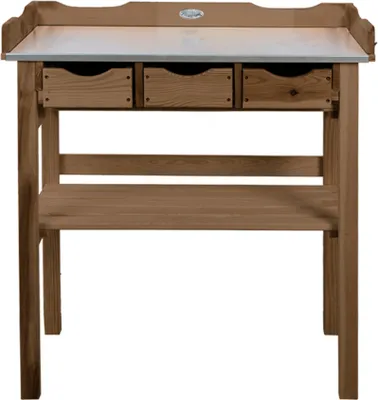Image de Table de rempotage en bois - 37,9 x 80,1 x 82,1 cm - Marron