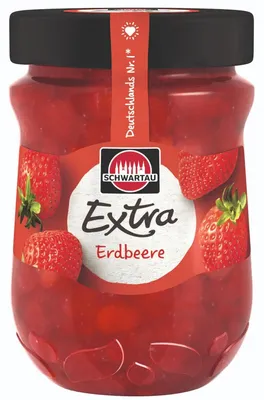 Zdjęcie produktu dla Schwartau Extra Strawberry Breakfast Fruit Spread vegan 340g