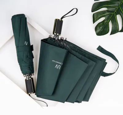 Obrázek produktu pro Dvouúčelový deštník, automatické otevírání/zavírání, osm žeber, průměr 96 cm, pro použití v dešti i na slunci