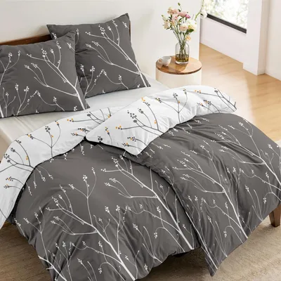 Zdjęcie produktu dla 2 komplety pościeli z prześcieradłem i poszewkami na poduszki, rozmiar 135x200 cm