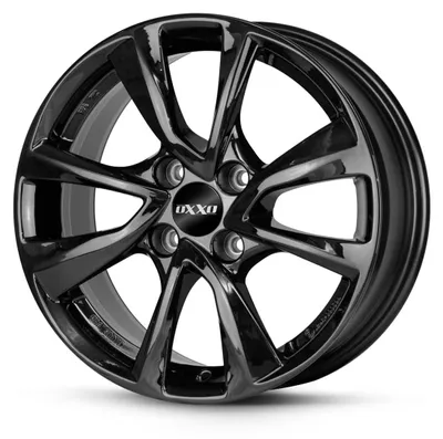 Produktbild von 16 Zoll Alufelge OXXO Oberon 4 Black 16"x6.50" 4x100 PCD ET45 54.1mm Felge Schwarz
