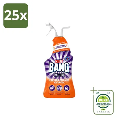 Produktbild von 25 x Cillit Bang Kalk & Schmutz Reiniger - 750 ml - Großpackung - 25 Stücke