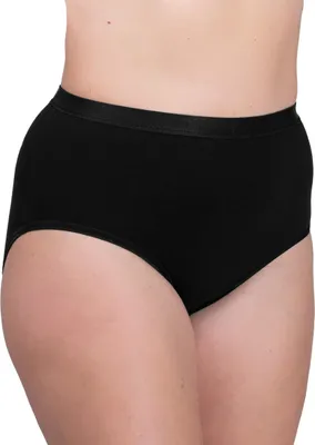 Produktbild von maluuna  Damen Hüft-Slips Unterhose in Übergröße, 3er Pack ; schwarz , 52/54