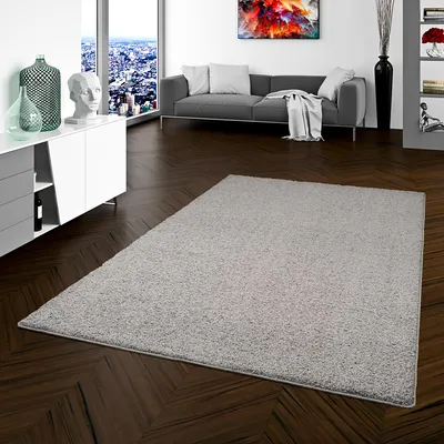 Produktbild von Teppich Hochflor Shaggy Prestige Grau, Größe:200x250 cm