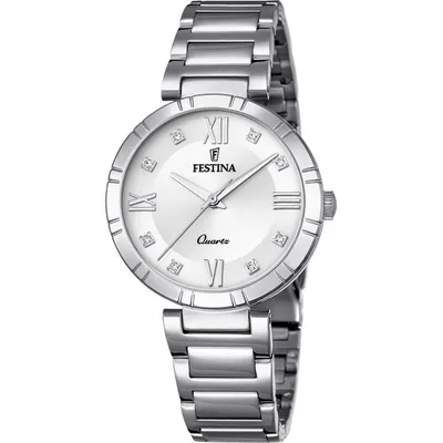 Produktbild von Festina Damen Analog Quarz Uhr mit Edelstahl Armband F16936/A