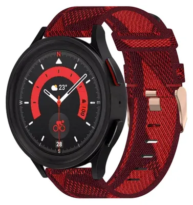 Obrázek produktu pro Pro Samsung Galaxy Watch 6 5 4 Normal Pro Classic všechny velikosti Tkaný nylonový řemínek