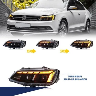 Image de Éclairage LED pour véhicules : phares avant avec clignotants séquentiels pour voitures