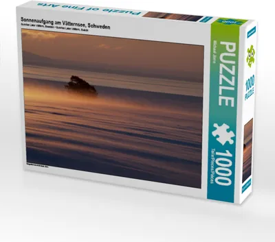 Produktbild von Calvendo Sonnenaufgang am Vätternsee, Schweden 1000 Teile Puzzle quer 640x480mm, Jörrn Michael; 7429256