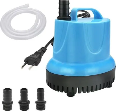 Immagine prodotto di Piccola pompa a immersione da 20 W - Pompa per acquari ultra silenziosa per acquari, laghetti e giardini - Con ugelli a spruzzo e tubo flessibile inclusi
