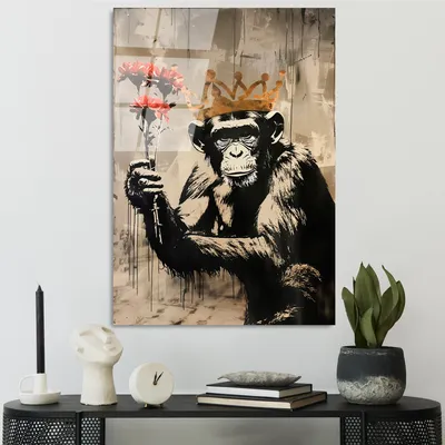 Image de Wallity, UV-1189 - 70 x 100, Peinture décorative en verre trempé, Multicolore, 100 % verre trempé, 70 x 100 cm