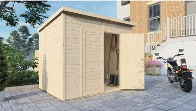 Produktbild von Gerätehaus Bertilo Timmo 4 mit Fußboden 249 x 198 cm natur