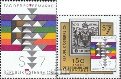 Produktbild von Briefmarken Österreich 2000 Mi 2315,2316 (kompl.Ausg.) postfrisch Tag der Briefmarke