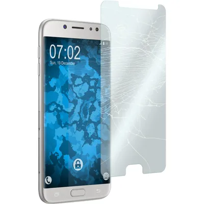 Produktbild von 2er-Pack PhoneNatic Glas-Folie klar  kompatibel mit Samsung Galaxy J7 Pro - Panzerglas für Galaxy J7 Pro