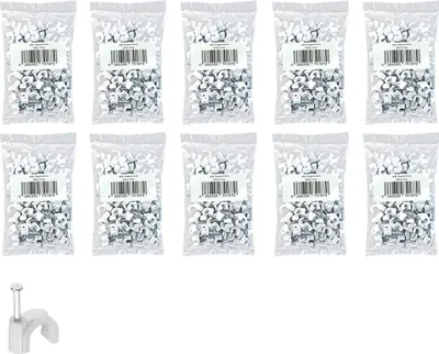 Produktbild von 1000x ARLI Nagelschelle 12 mm weiß