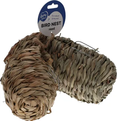 Produktbild von Duvo+ Schilfnest für Vögel mit Haken, Maße: 10 x 10 x 15 cm