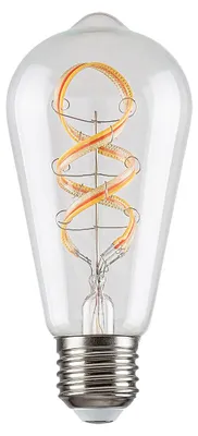 Imagen del producto de Rabalux 1988, bombilla filamento LED, casquillo E27, 4W, 2700K, 300 lúmenes, blanco cálido con RGB, diámetro 60 mm