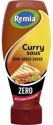 Obrázok produktu pre Remia Curry Sauce Zero Added Sugar 500 ml – nízkokalorická kari omáčka bez cukru