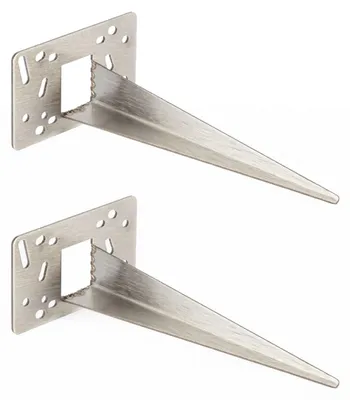 Produktbild von Novatool 2 x Erdspiess 10 x 6 x 18 cm Edelstahl Profi Gartenspieße Erdspieß für Lampen Gartenzubehör Steckdosensäulen Bodenanker für Lampen Bodenhülse Erdnagel Erdspies (Elektro)