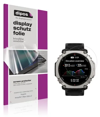 Produktbild von 6x Schutzfolie für Huami Amazfit T-Rex Ultra 2 klar Displayschutzfolie Folie Display Schutz dipos