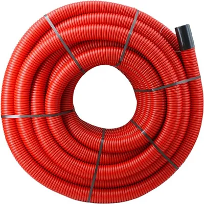 Produktbild von M 75mm ROT - 10m Wellrohr Leerrohr Elektrorohr Erdwellrohr