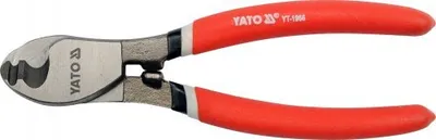 Obrázok produktu pre Yato YT-1966, Ručná rezačka káblov, Červená, Chrómovo-vanádová oceľ, Šedá, Červená, 6 mm, 160 mm