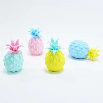 Obrázek produktu pro 1 x vymačkávací ananas v pastelových barvách, 1 ze 4 barev, 8x5x5cm