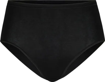 Produktbild von CALIDA Damen Slip - Natural Comfort, High Waist, Natürlicher Glanz, Single Jersey Schwarz M (44/46)