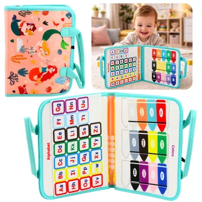 Produktbild von Filzpädagogisches Manipulatives Sinnesbuch Meerjungfrauenkoffer