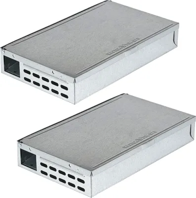 Image de Zinc Chat Multi-Catch Piège vivant pour souris - Capture et relâche humaine - Intérieur et extérieur - 2 pièges