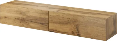 Produktbild von Furniture24 Tv Schrank Vigo 180 cm Länge, Hängeschrank, Wandschrank, Fernsehentisch mit 2 Klapptüren, Lowboard, Grifflose Öffnen, "Push to open" Wotan Eiche