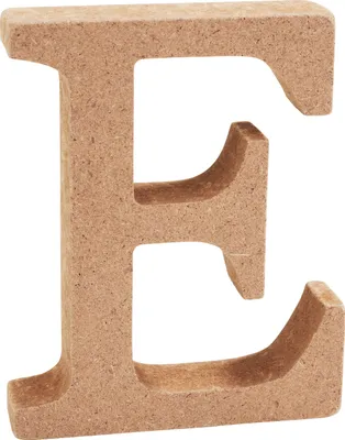 Produktbild von VBS MDF Buchstaben 8 cm hoch 1.5 cm stark ideal für Bastelprojekte Buchstabe "E"