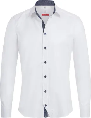Produktbild von Greiff Modern WITH 37.5® Herren Hemd Langarm Kent Slim-Fit Weiß 35/36