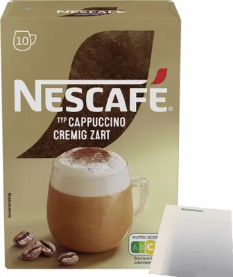 Produktbild von Nescafe Gold Typ Cappuccino Cremig Zart Getränkepulver 140g (10x14g Sticks) + usy Block