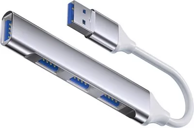 Immagine prodotto di INF Adattatore USB Type-C a 4 porte: USB 2.0x3 + USB 3.0 per PC e Laptop Grigio