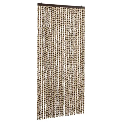 Obrázok produktu pre vidaXL Záclona proti hmyzu béžová a hnedá 100x220 cm šenil