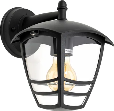 Image de Lampe de jardin Façades Eclairage mural extérieur IMMA BLACK D E27 noir IP44 EDO777380 EDO Garden Line