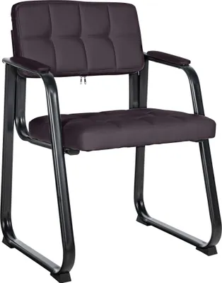 Produktbild von CLP Besucherstuhl Canada B Kunstleder mit Armlehne braun