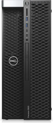 Zdjęcie produktu dla DELL Precision T5820 Intel Xeon W-2235 32GB 512GB NVIDIA RTX A5000 TPM DVD RW No Wifi Kb Mouse 950W W10P/W11P 3Y ProSpt