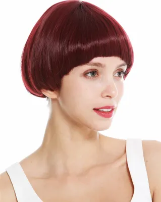 Produktbild von WIG ME UP Perücke kurz Bob Voluminös Rot YZF-41060-118