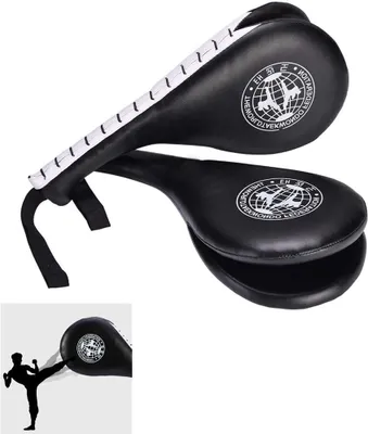Image de 1 paire de gants d'entraînement de taekwondo, gants de frappe pour taekwondo, gants de frappe pour Tae Kwon Do, coussins de frappe, gants de frappe pour les mains, gants d'entraînement