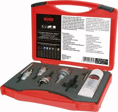 Image de Jeu de scies cloches en carbure Ruko dans un coffret en plastique
