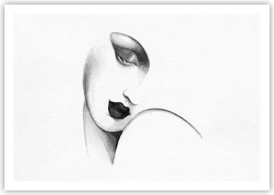 Produktbild von Poster - Poster ohne Rahmen - Porträt Frau Skizze - 100x70 cm - Wand Bild - Wanddeko - Wandbilder - Kunstposter - Wandposter - Bilder - Kunstdruck - Wanddekoration - Wandbild - P2XAA100x70-4475