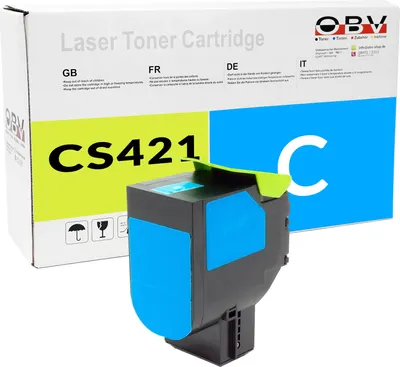 Produktbild von Toner kompatibel Lexmark CS421 CS521 CS622 CX421 CX522 CX622 CX625 ersetzt 78C20C0 Cyan