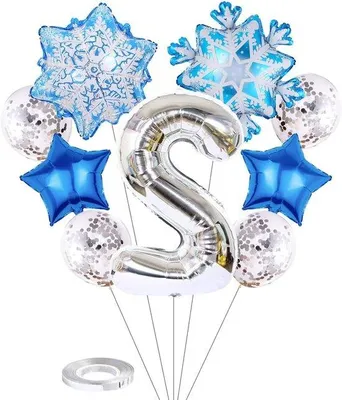 Image de Décoration de ballons argentés pour les filles