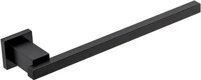 Zdjęcie produktu dla Ręcznikowniki 32 cm - Matowy czarny - Montaż na ścianie - Elegancki wygląd, idealny do łazienki i kuchni